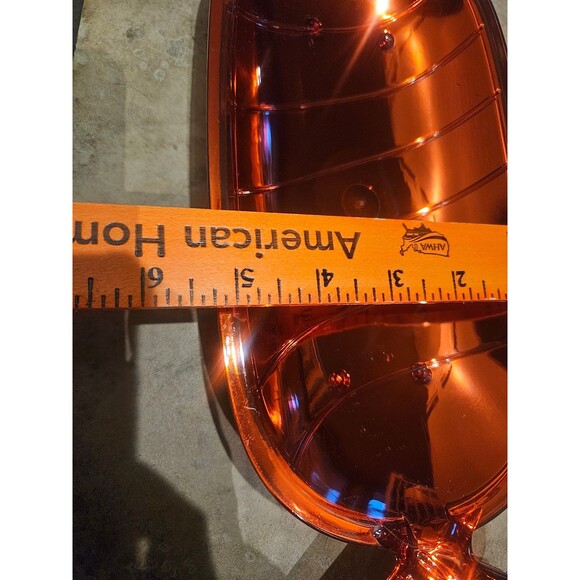 Greenbrier Metallic Red Plastic Candy Shaped Serving Tray Set of 2 - Picture 7 of 8